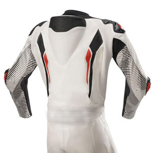 Combinaison de course de moto respirante personnalisable pour hommes ou femmes avec logo personnalisé Vêtements de sport en cuir personnalisés - Product Image 3