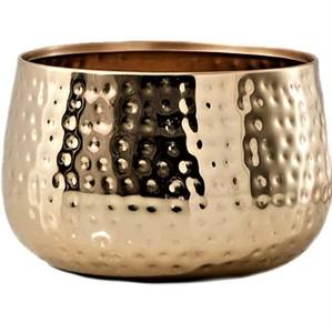 Handmade Modern Style Gold Polished <b>Metal</b> <b>Bowl</b> Creative Hammered Design for Dinner Table Decoration Server or Fruit Serving - Product Image 6