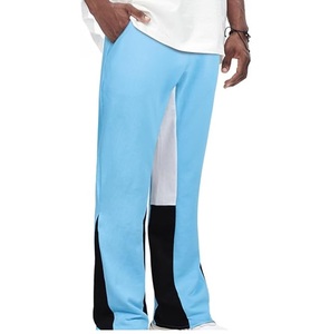 Pantalons de survêtement streetwear personnalisés pantalons hip hop flare empilés pantalons de survêtement avec poche hommes survêtement pantalons de survêtement pantalons empilés baggy respirant - Product Image 2