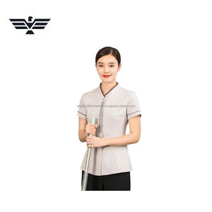 Conjunto de Uniforme de Limpieza para Spa y Hostelería Premium, Cuello Mao Moderno, Poliéster/Algodón, Manga Larga, Estampado Digital, Unisex - Product Image 5