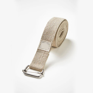 Ceintures réglables en coton de sangle de yoga en nylon de logo personnalisé en gros pour l'exercice - Product Image 2