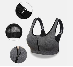 Sujetador deportivo ecológico tejido reciclado sin costuras sujetador de fitness proveedor OEM/ODM - Product Image 1