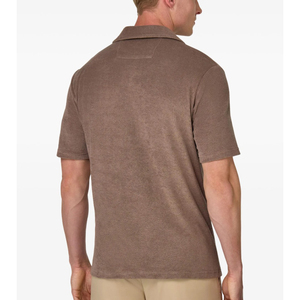 Camisa Casual de Verano para Hombre, Nueva, Bordada, con Botones, Estilo Golf, Manga Corta, Tejido de Punto, Transpirable, 100% Algodón, Diseño Liso - Product Image 4