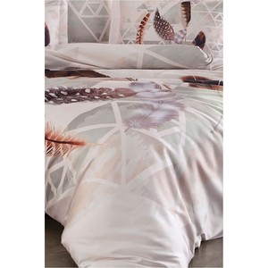 Varol Royal Satin 300TC Duvet Cover <b>Set</b> <b>Single</b> Modern Geometric Pattern Woven in Home Use Style-MUNA - Product Image 2