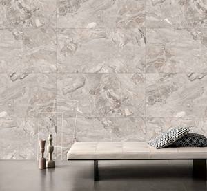 Antabrescian 600x1200mm Carreaux de porcelaine émaillée grise 9mm d'épaisseur Carreaux antibactériens antidérapants de conception européenne moderne Intérieur - Product Image 1