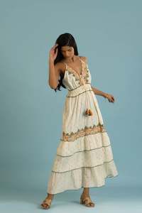 Bordado sin mangas bohemio algodón ucraniano vestidos sin mangas nuevo estilo bohemio verano Lino ucraniano bordado sin mangas - Product Image 3