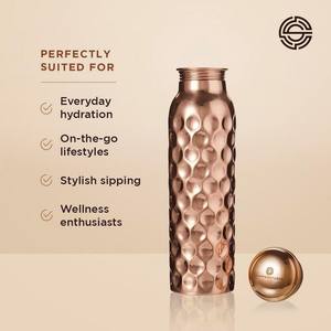 Fabricante de botellas de agua de cobre de la mejor calidad de la India botella de agua de cobre puro - Product Image 3