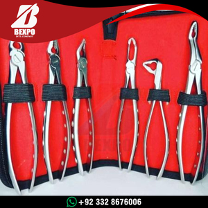 Extracting Forceps Set of 10 Pcs - Dental Extraction Forceps <b>Kit</b> Wholesale Dental Tool <b>Kit</b> Set For Dentists - Product Image 6