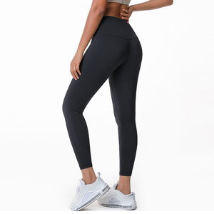 Pantalons de yoga pour femmes, leggings de yoga de 28 pouces, leggings de fitness, course à pied, sport, taille élastique, leggings de yoga en tissu doux, vente en gros - Product Image 3