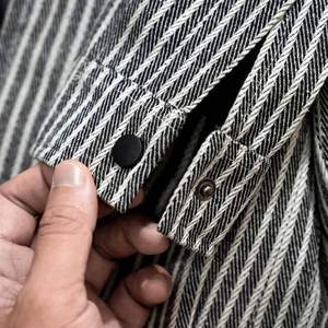 TST 2131 Unisex <b>Vintage</b> Nonwoven Breathable Eco-Friendly Basic Casual Geometric Pattern Bomber <b>Jacket</b> - Product Image 5