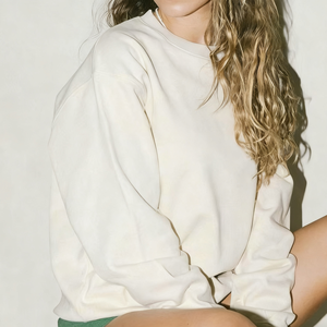 Sweatshirts d'hiver personnalisés pour femmes en polyester uni doux et confortable à col rond à manches longues classiques doublés de polaire brodés - Product Image 4