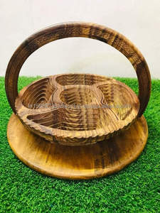 ตะกร้าผลไม้ทำด้วยมือมีด้ามจับดีไซน์เป็นเอกลักษณ์สำหรับบ้านโรงแรมและร้านอาหาร - Product Image 3