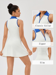 Conjunto de Minifalda de Golf para Mujer y Niña, Minifalda Deportiva Ajustada con Diseño de Cremallera para Gimnasio, Traje Corto de Fitness, Falda de Tenis - Product Image 4