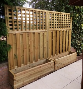 Jardinière intégrée et écran acoustique en bois - Product Image 3