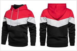 Jersey de entrenamiento atlético de talla grande personalizado para hombre, ajustada para deportes de invierno Sudadera con capucha, forro polar de punto de alta calidad con parte delantera sólida - Product Image 4