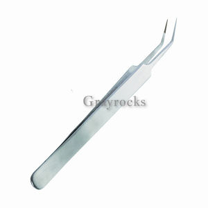 Pince à épiler en acier inoxydable à pointe droite et incurvée Vente en gros - Product Image 3