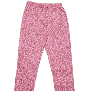 Pantalon tricoté en lin/coton respirant et écologique pour femme, fabriqué au Bangladesh, prêt-à-porter, stock en gros - Product Image 1
