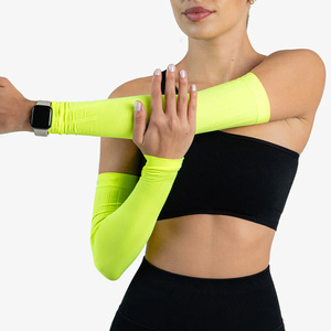 Manchons de bras respirants OEM personnalisables Protection UV Design pour les activités d'été en plein air Impression de logo personnalisée Marque privée - Product Image 2