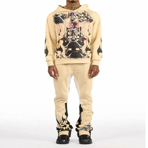 Ensemble de survêtement de jogging pour homme, vêtements de sport athlétiques, ensemble d'entraînement, confortable, pour la salle de sport, la course à pied, décontracté, tenue de fitness, tenue active quotidienne - Product Image 1