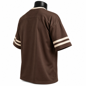 Camiseta de Fútbol Americano Transpirable de Malla, Cuello en V, Manga Corta, Número Personalizado, Uniforme de Equipo Unisex para Adultos, Talla XXXL Disponible - Product Image 5