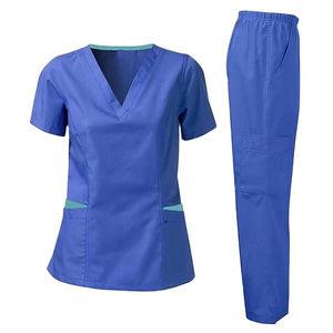 Uniformes médicaux doux extensibles gommages d'allaitement à manches courtes personnel d'infirmière d'hôpital personnalisé gommages professionnels de la santé OEM - Product Image 1