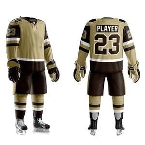 Jersey de Hockey sobre Hielo Transpirable y Ecológico de Alta Calidad OEM para Hombre con Opciones de Sublimación Personalizada y Logotipo Bordado - Product Image 3