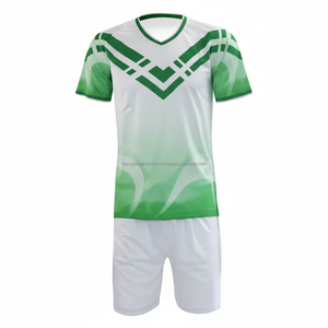 Conjunto Profesional Ligero de Camiseta y Pantalones Cortos de Rugby Bordados, Transpirable, de Poliéster, con Logotipo Personalizado - Product Image 1