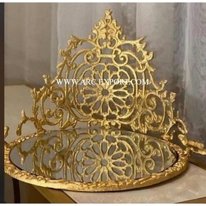 Atractivo diseñador flor latón Chocolate servir cuenco hoteles chapados en oro de primera calidad y boda regalo cuenco de chocolate - Product Image 5