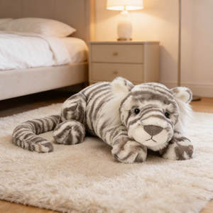 Peluche Tigre des Neiges Sacha 46 cm en Gros, Nouvelle Peluche Chiot Jelly Catt, Animaux en Peluche Très Demandés pour Cadeaux d'Anniversaire pour Enfants et Anniversaires - Product Image 6