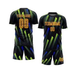 Kit de club de fútbol, camiseta personalizada y conjunto de pantalones cortos, impresión por sublimación, OEM disponible - Product Image 3