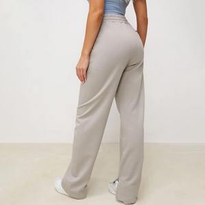 Échantillon personnalisé de pantalons de survêtement évasés pour la course à pied pour femmes pantalon de survêtement unisexe avec poches pantalon de survêtement survêtement pour femmes - Product Image 5