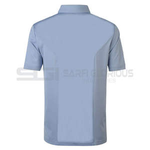 Nouveau polyester 100% coton pour polo avec couleur unique et logo brodé personnalisé motif de t-shirt de golf confortable - Product Image 6