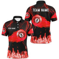 Camisetas de Billar con Estampado Digital y Tejido Sólido para Hombres y Mujeres, Torneo de Billar, Snooker, ODM, 100% Poliéster
