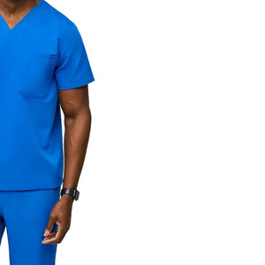 Scrubs pour infirmières hospitalières de qualité supérieure en polyester tricoté disponible dans toutes les couleurs et tailles faciles à porter en gros - Product Image 2