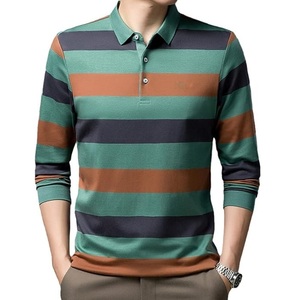 Top Trendy Polo T Shirt Custom Logo Slim Fit Transpirable Golf Deportes Casual Prendas de abrigo Hombres Polo Shirt - Product Image 6
