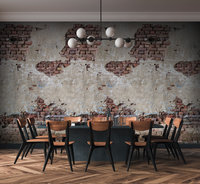 Papier peint mural effet pierre fabriqué en Allemagne, non tissé, vinyle, beige, brun, crème, design moderne, chambre à coucher, salles, hôpital, salon
