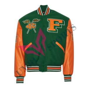 Vente en gros de veste Letterman personnalisée Team Letterman de haute qualité Florida A & M University Famu Varisty pour hommes et femmes veste Lettermen - Product Image 1