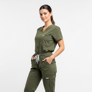 Mujeres Enfermería Médica Jogger Slim Fit médico Scrub Sets cómodo Hospital uniforme pantalones para enfermeras y médicos - Product Image 1