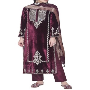Sari de mariée de créateur, robes indiennes, tenues de soirée, vêtements traditionnels indiens brodés, Kanya, vêtements de fantaisie en lin - Product Image 2