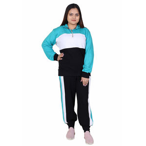 Ensemble de survêtement pour femmes, 2 pièces, sweat-shirt à capuche à fermeture éclair intégrale à manches longues et pantalon de survêtement, pour l'automne et l'hiver - Product Image 1