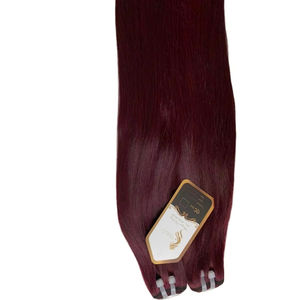 Venta al por mayor de alta calidad de la fuente de hueso virgen recto Remy extensiones de cabello humano teñido trenzado paquetes de trama - Product Image 1