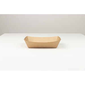 Plateau alimentaire en kraft résistant à la graisse 219x175x55mm, 2 paquets x 150 pièces, B2B - Product Image 1