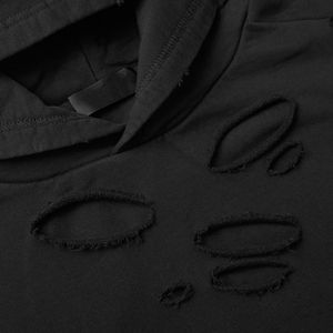 Sudadera con capucha de algodón pesado de gran tamaño desgastado Vintage para hombres Sudadera con capucha en blanco con logotipo personalizado - Product Image 6