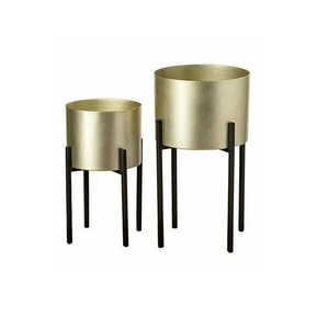 hot sale Metal planter <b>stand</b> with Removeable style <b>pot</b> gold color available in wholesale price from top listed exporter - Product Image 1