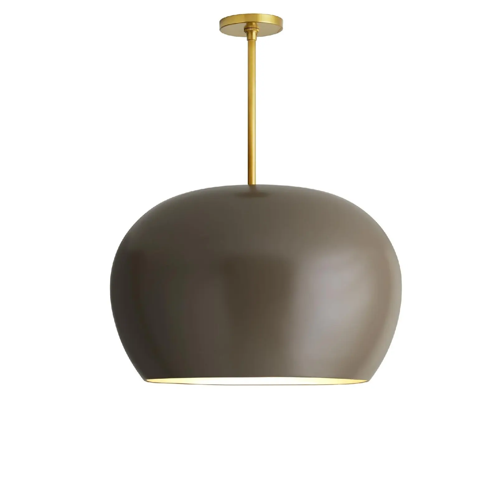 Роскошный Матовый коричневый подвесной светильник в форме чаши, украшение для спальни и ресторана