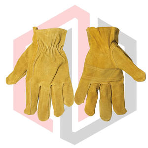ถุงมือหนังสำหรับงานเชื่อม ทนความร้อน ทนไฟ ป้องกันไฟฟ้าสถิต ทนการฉีกขาด 11 ออนซ์ ข้อมือถัก หนังวัว - Product Image 5