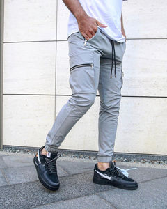 Pantalons de jogging décontractés pour hommes pas chers, 100% polyester, poids lourd, séchage rapide, respirant, ajustés pour la remise en forme, la course à pied, la salle de sport - Product Image 6