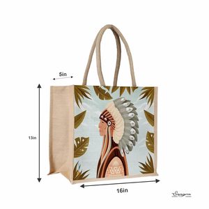 Luxury Design Reusable Jute Canvas <b>Bags</b> Rope Handles Everyday Use Handmade Prime Quality Square Shape Eco Friendly 100% - Product Image 1