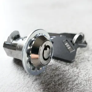 Durable Zinc Alloy Motorcycle And Car Lock With Tubular Key And Plunger Push Cam