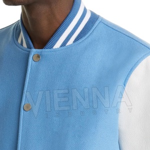 Chaqueta Varsity de Alta Calidad OEM, Chaqueta de Béisbol Personalizada para Hombre, con Cuello Alto, para Invierno - Product Image 3
